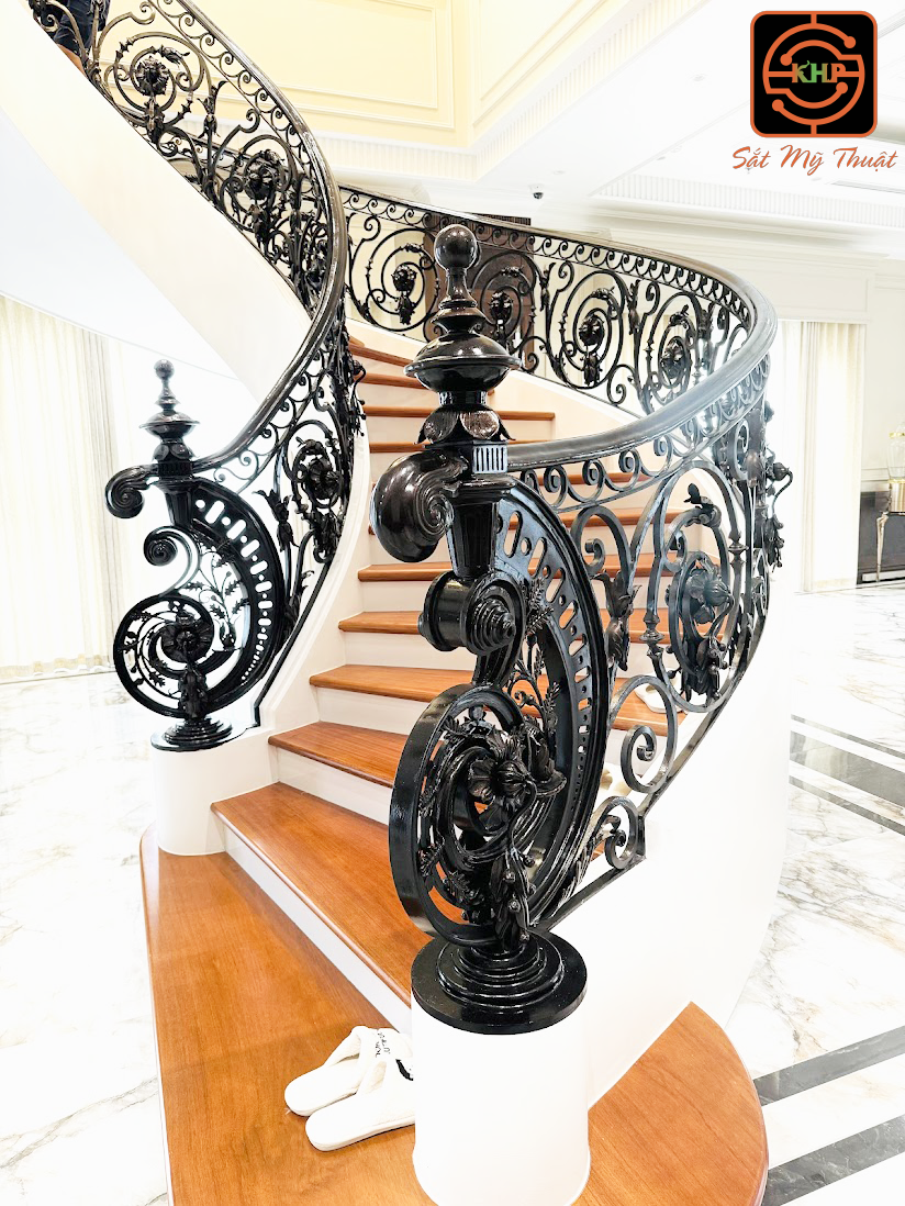 Cầu thang Hoa Sắt Mỹ Thuật CT020 1 Cầu thang Hoa Sắt Mỹ Thuật CT020
